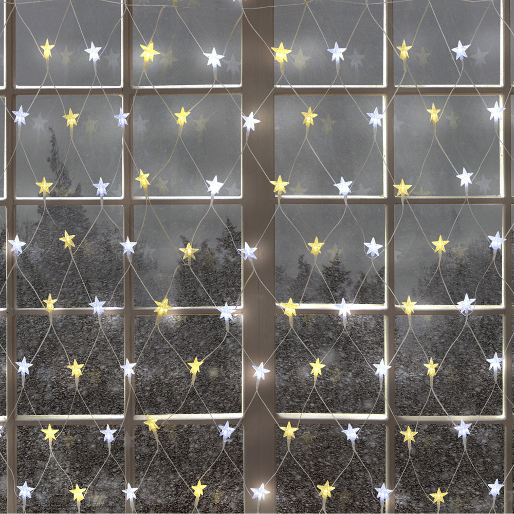 150 LED Star Curtain Net Image 2