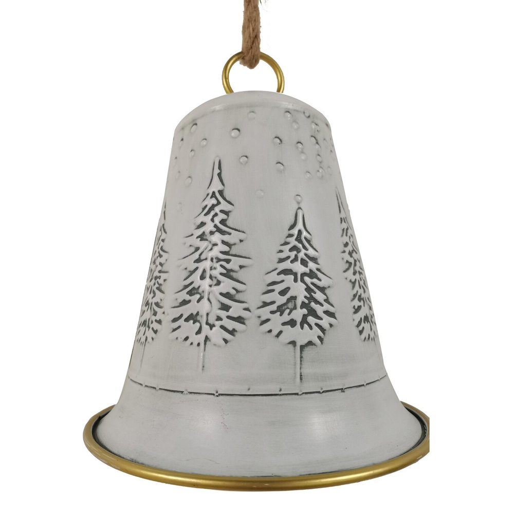 Metal Tree Design Bell Red or White Image 5