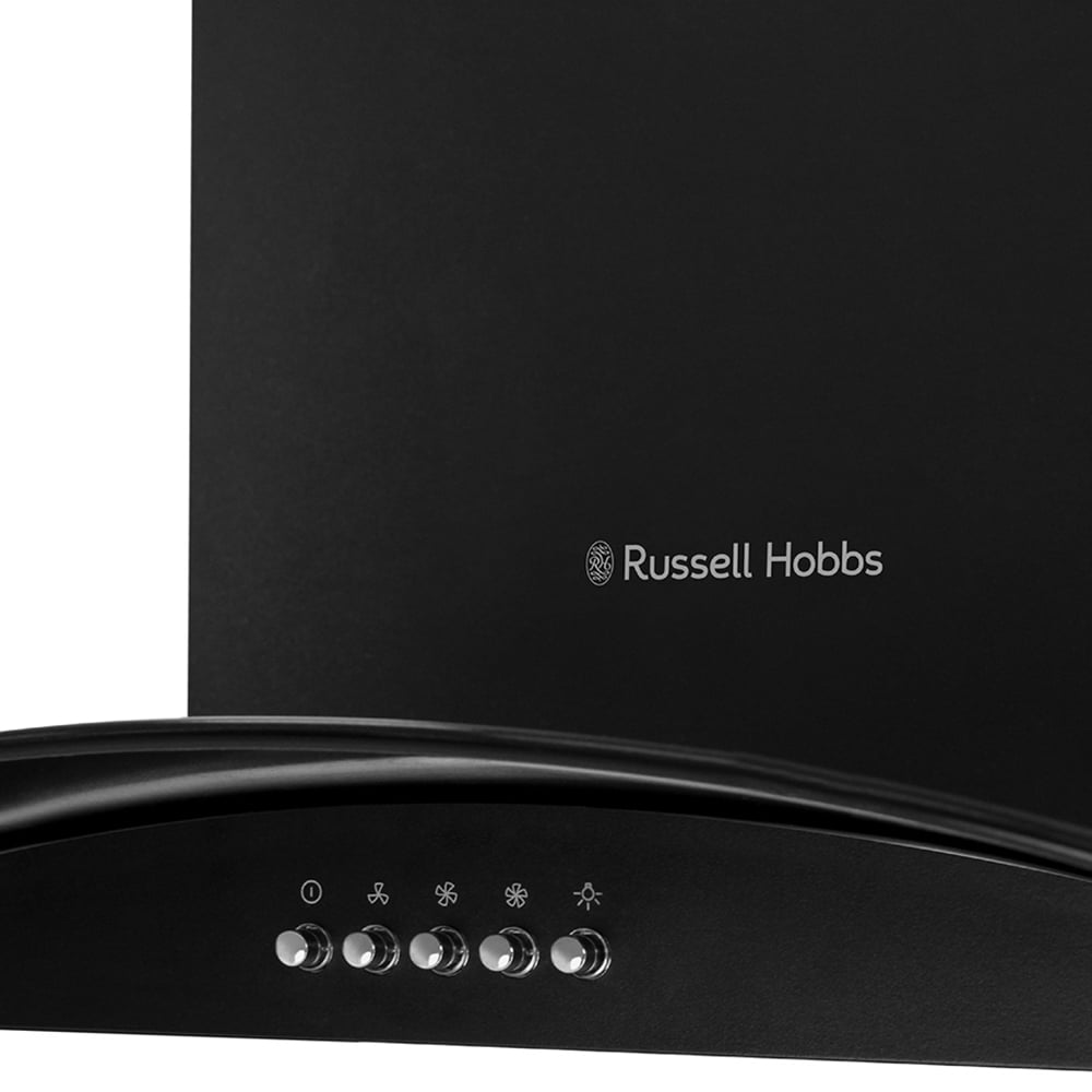 Russell Hobbs RHGCH601B-M/01 Black 60cm Wide Chimney Cooker Hood Image 3