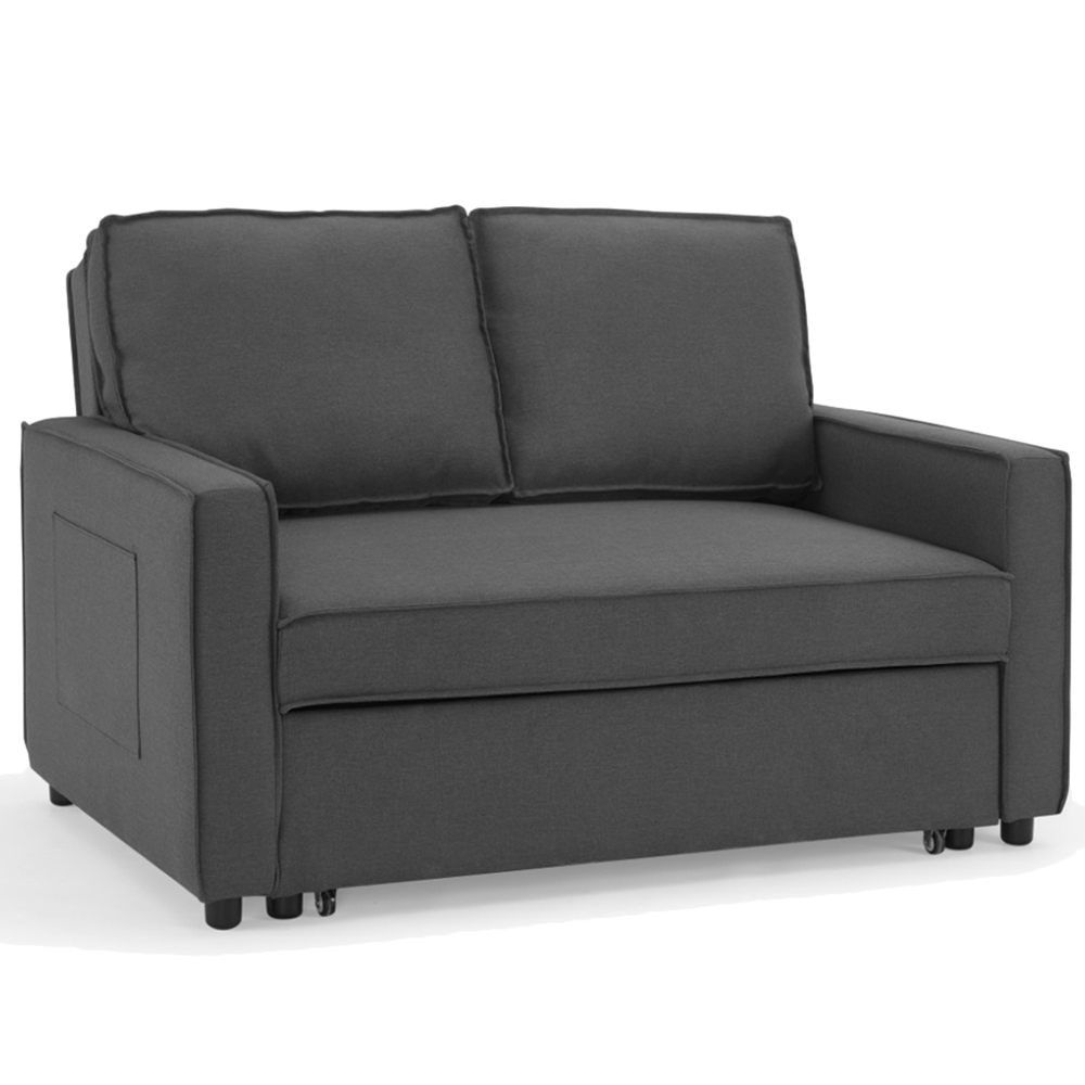 Home Detail Hugo Small Double Sleeper Dark Grey Pull Out Sofa Bed Image 2