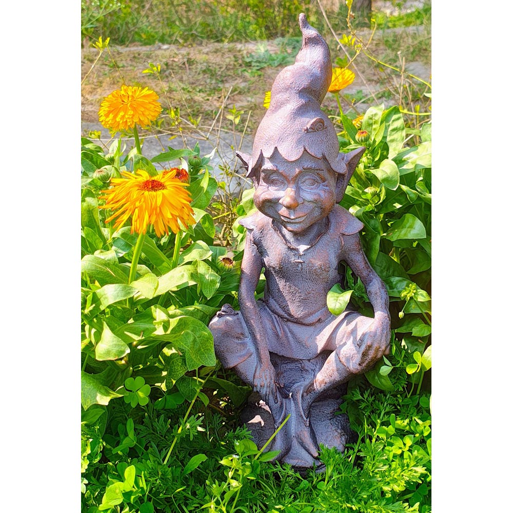 Inspirational Gifting Perching on a Stone Polystone Resin Garden Ornament Image 2