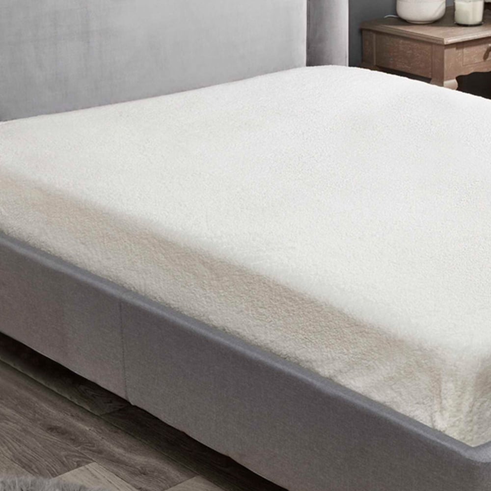 Rapport Home Teddy King Cream Fitted Bed Sheet Image 3