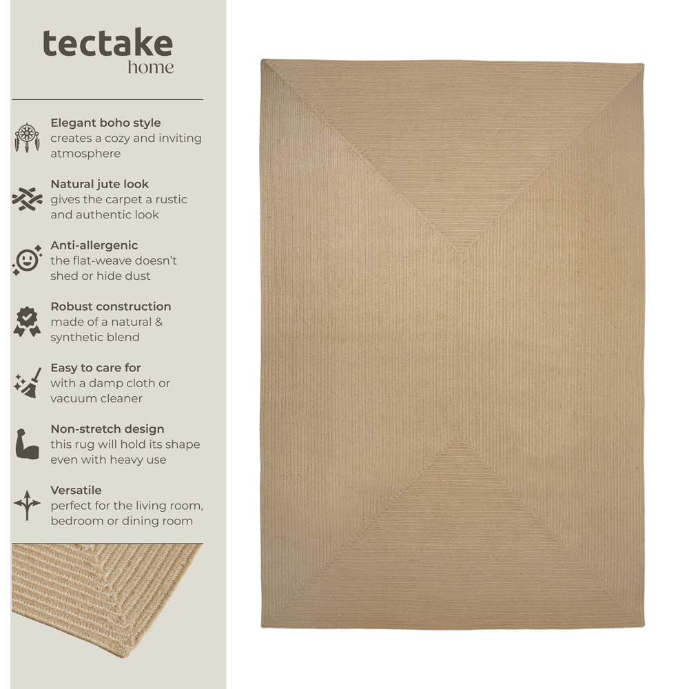 tectake Woven Easy Care Rug 290 x 200 x 0.5cm Image 7