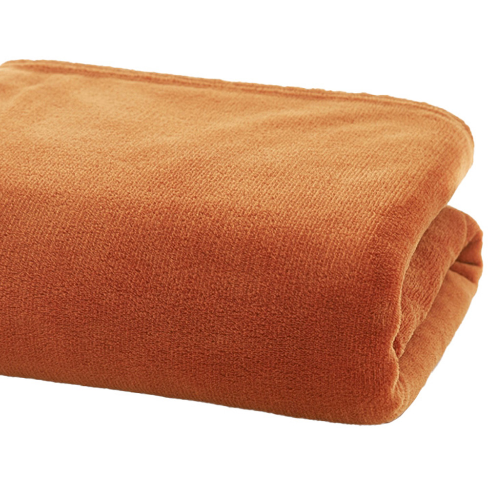 Deyongs Rust Snuggle Touch Throw 140 x 180cm Image 3