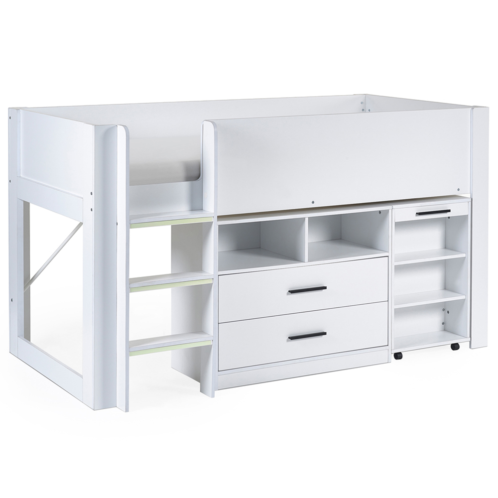 Julian Bowen Otis All White Mid Sleeper Bed Image 3