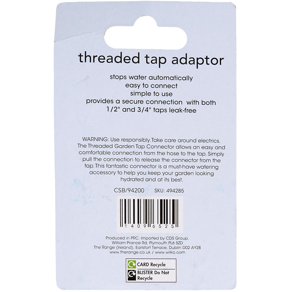 Garden Hose Threaded Tap Connector Image 2