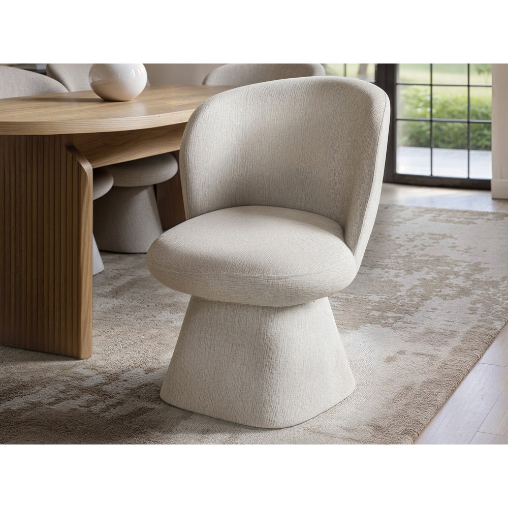 SOLACE+CO Varm Aiko Ribbed Wooden 2 Seater Dining Set with Bench Image 3
