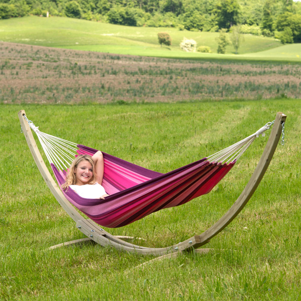Amazonas Tahiti Candy Single Premium Traditional Cotton Garden Hammock Only Image 4