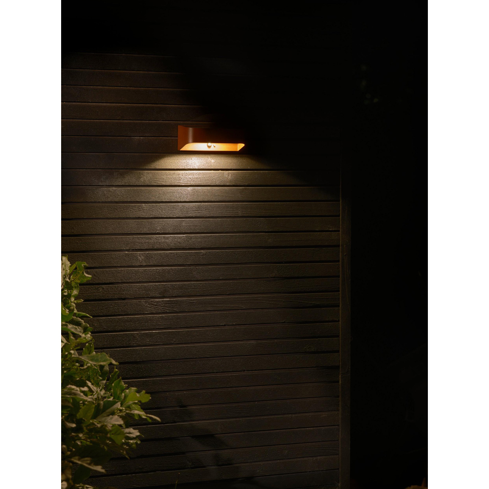 Nordlux Marcellio 400 Lumens Brown Solar LED Wall Light Image 2