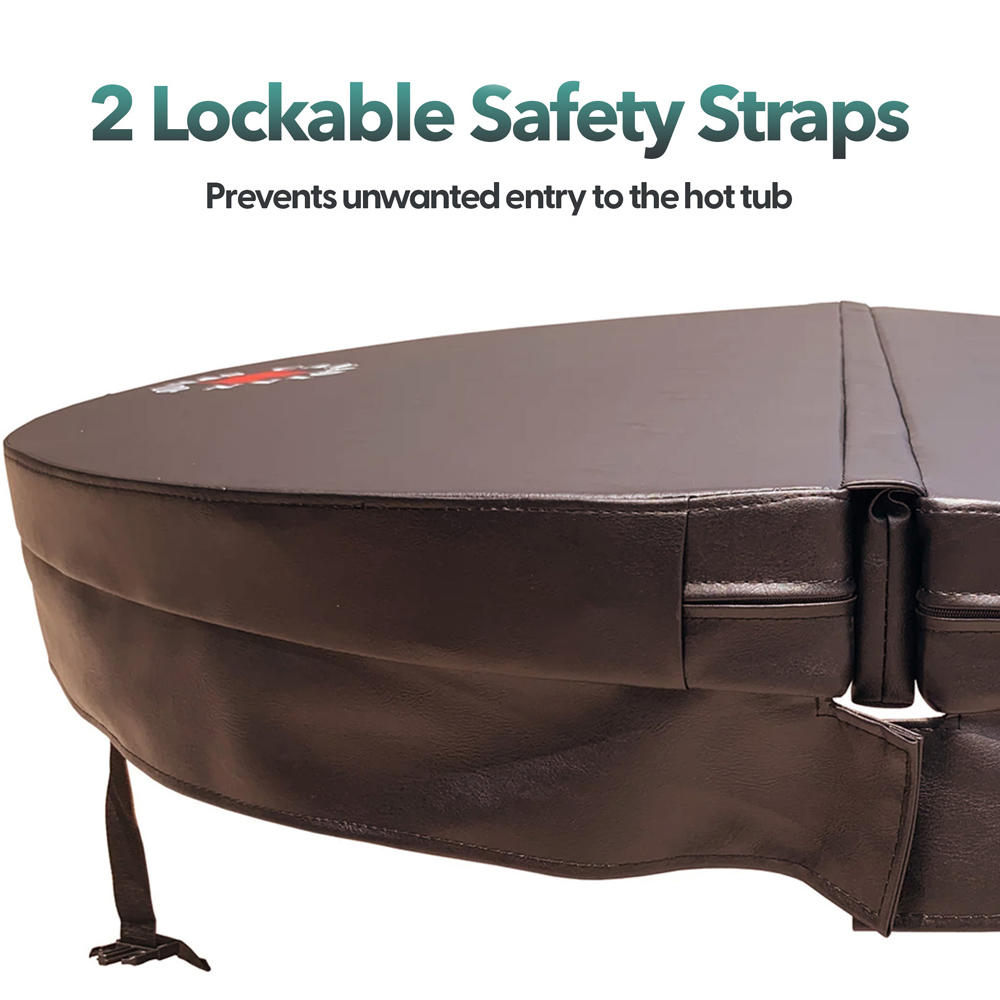 Canadian Spa Company Brown Round Hot Tub Cover 203cm Image 5