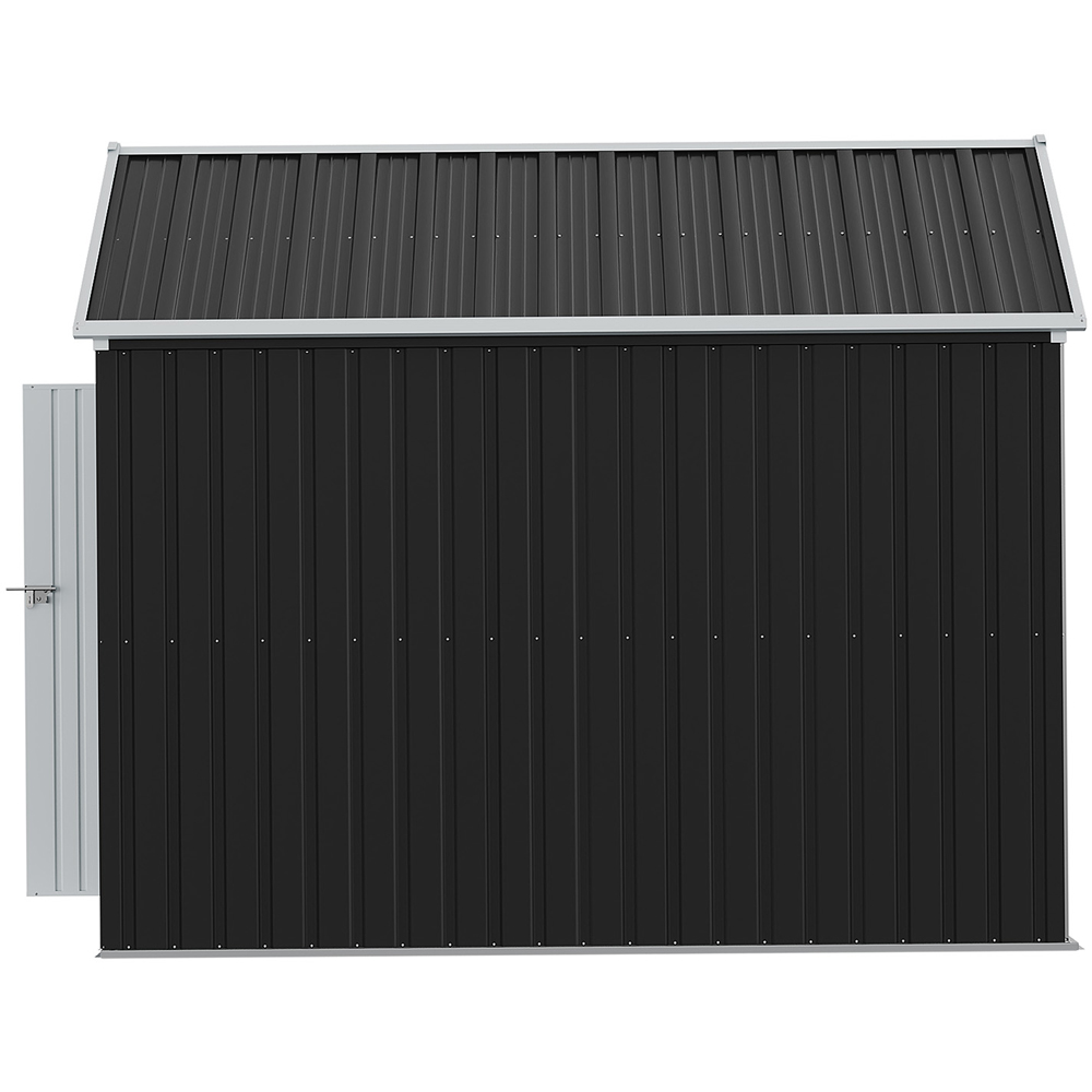 Living and Home 10 x 8ft Metal Apex Garden Storage Shed with Window Image 3