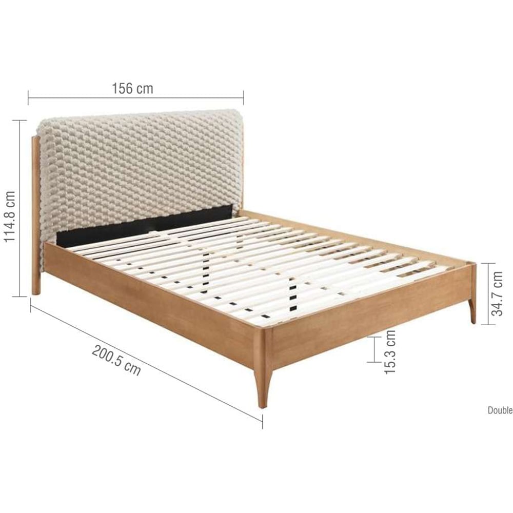 Birlea Hatti Double Faux Fur Bed Image 9