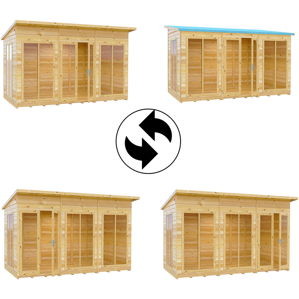 Shire Lela 12 x 8ft Double Door Summerhouse Image 3