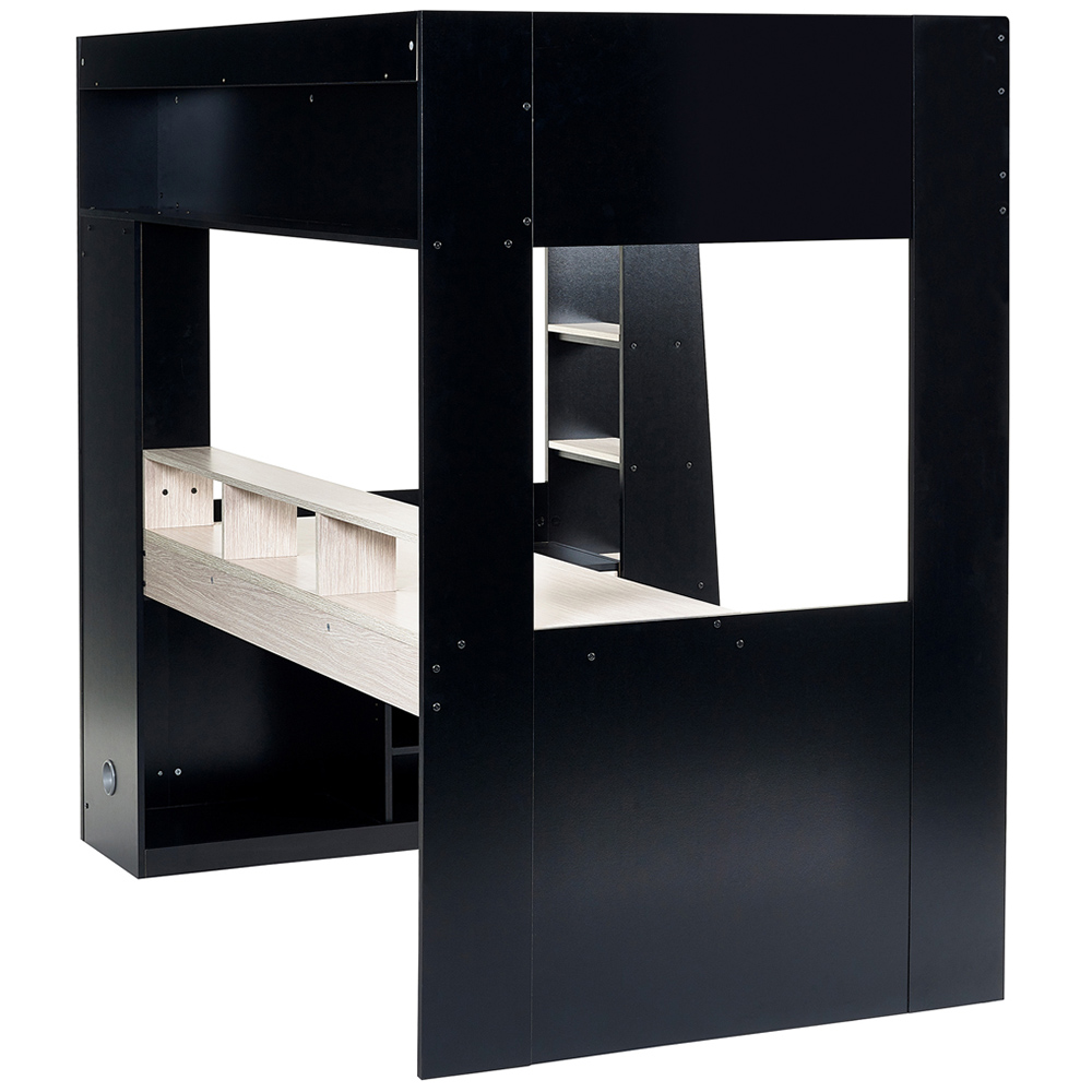 Julian Bowen Blaze Black and Pale Wood Gaming Bunk Bed with Storage Image 5