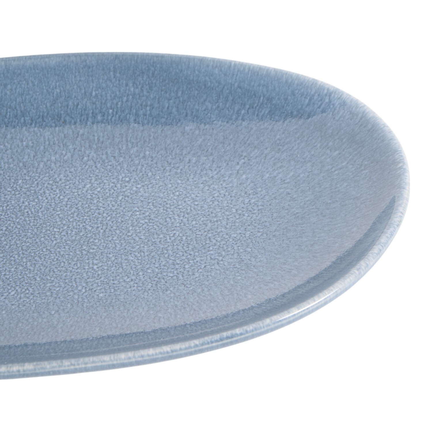 Ombre Textured Serving Platter Blue Image 4
