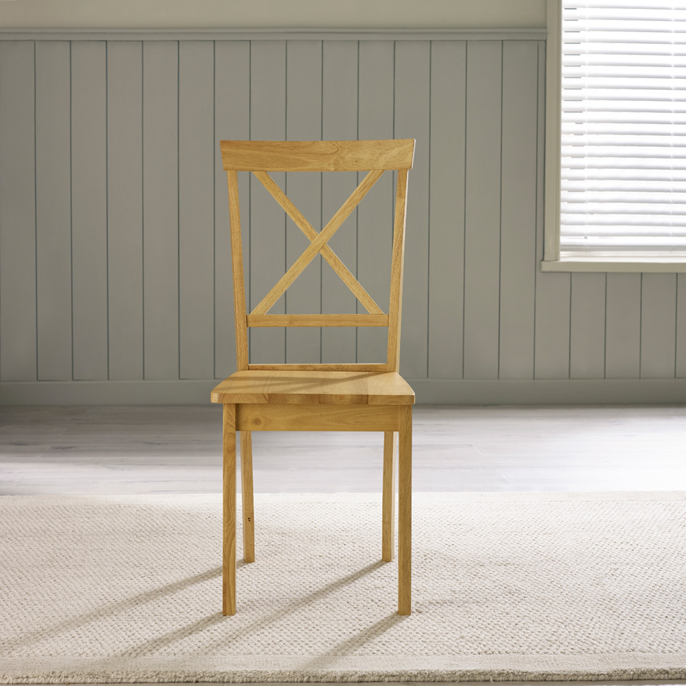 Furniturebox Bodmin Marros 2 Seater Round Wooden Dining Set Oak Effect Image 9