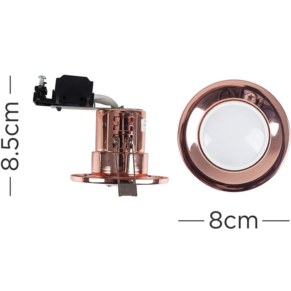 ValueLights Copper Cool White LED Ceiling Downlight 6 Pack Image 4