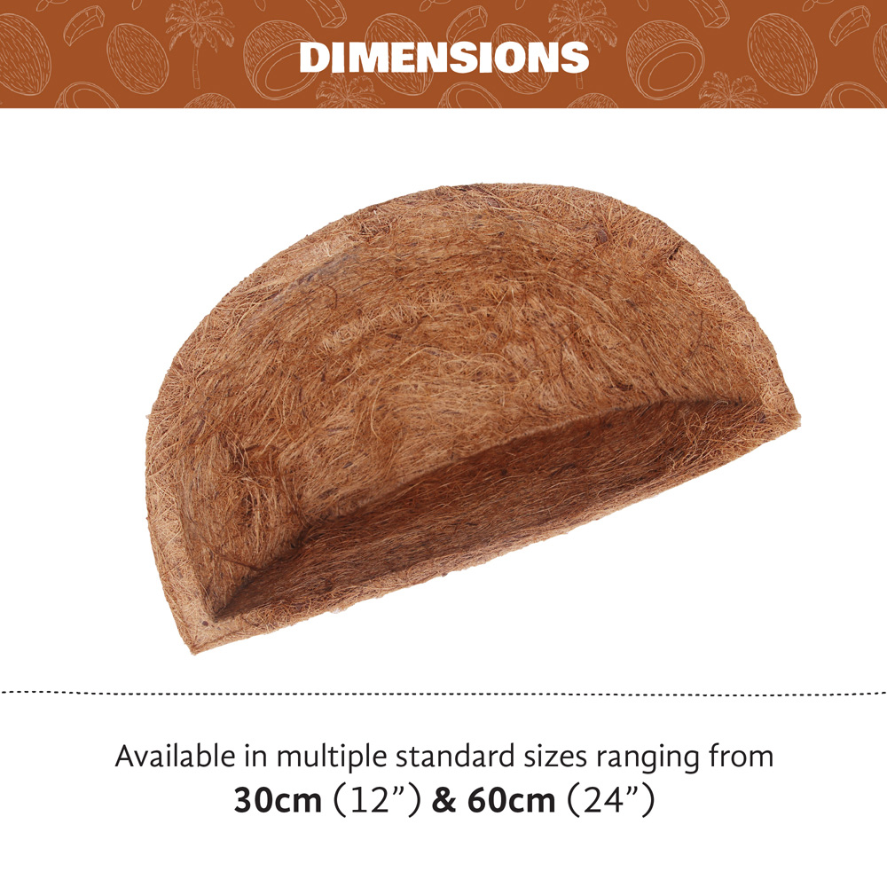 Coco & Coir Coco Wall Manger Liner 50cm Image 4
