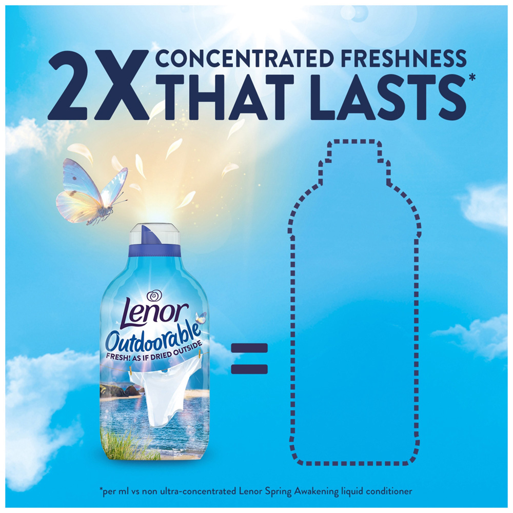 Lenor Outdoorable Fresh Fabric Conditioner 700ml Sea Breeze Stroll Image 5