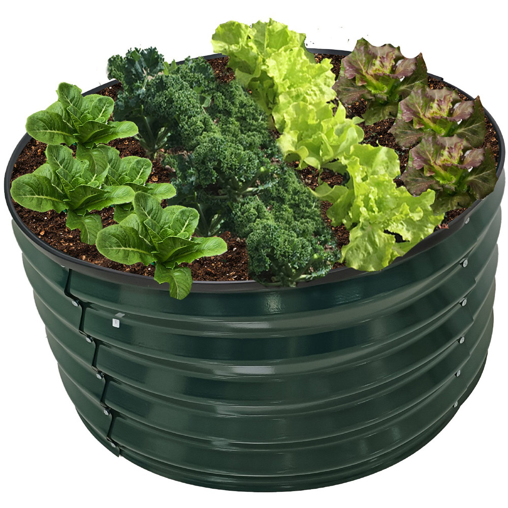 Garden Gear Green Metal Raised Planter Image 5