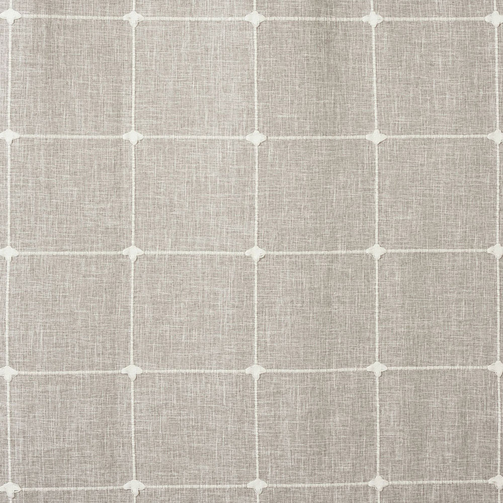 Divante Natural Salcombe Linen Check Eyelet Curtains 228 x 228cm Image 3
