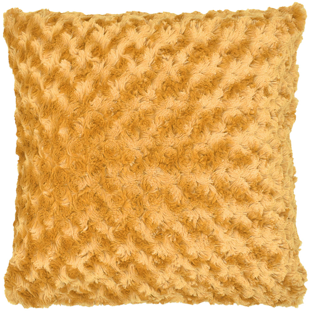 Velosso Posy Chenille Gold Filled Cushion 43 x 43cm 2 Pack Image 1