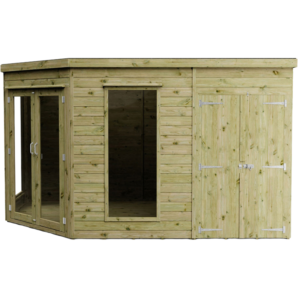 Mercia Corner Summerhouse with Side Shed 8 x 12ft Image 5
