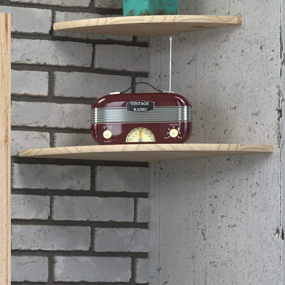 Core Products Sanded Wood Corner Shelf Kit 38cm Image 2