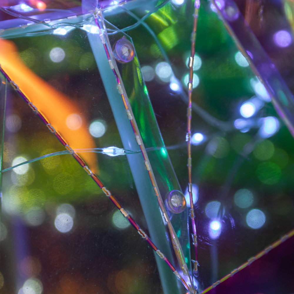 Samuel Alexander 400 White LED Iridescent Snowman Christmas Decoration 91cm Image 3