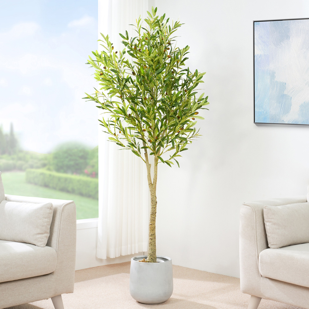 Olive Tree Indoor Artificial Plant 140m Image 2