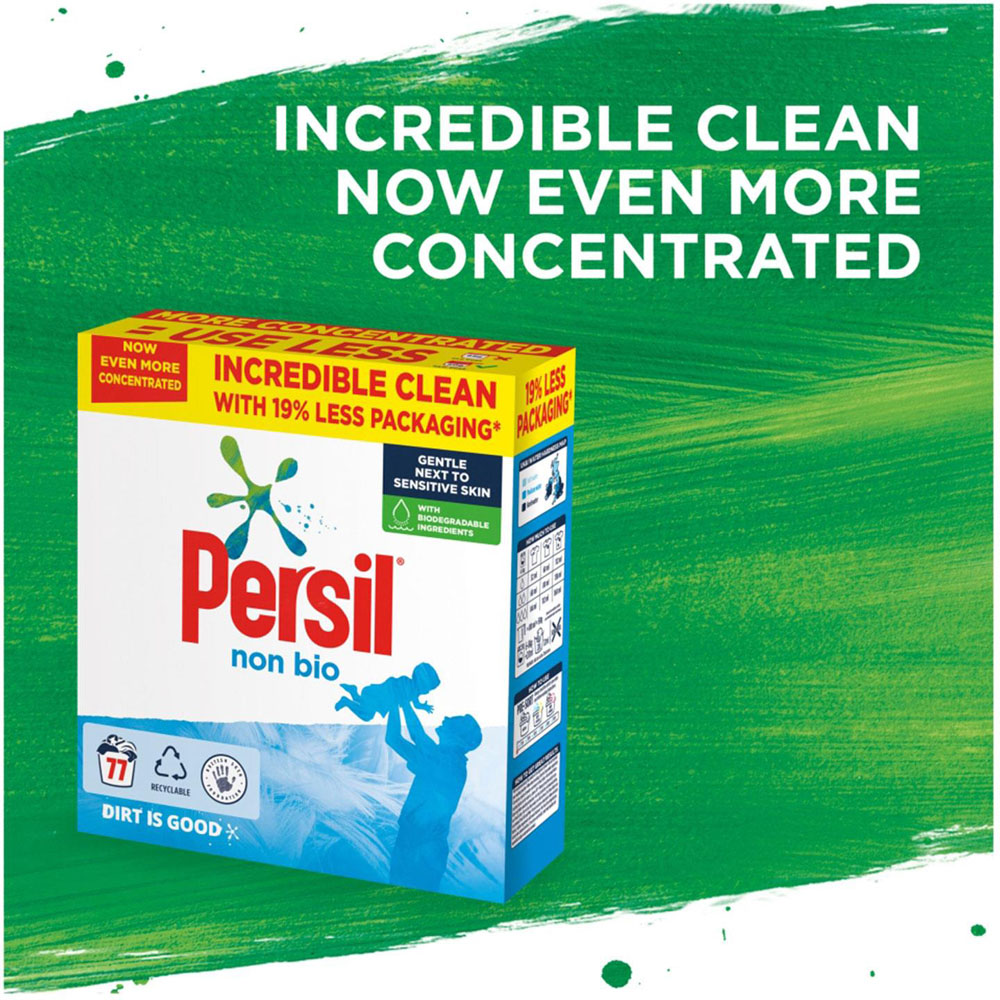 Persil Non Bio Laundry Washing Detergent 77 Washes 3.85kg Image 3