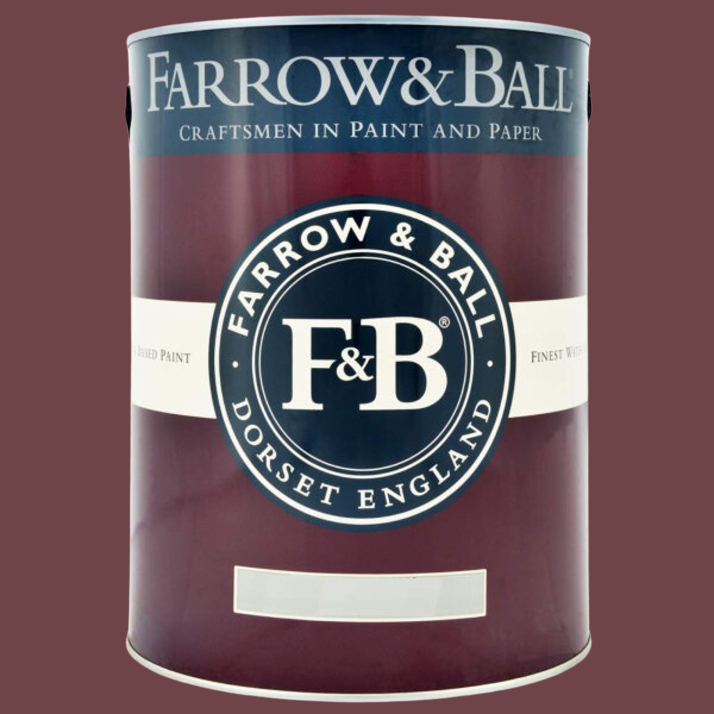 Farrow & Ball Interior Wood and Metal 297 Preference Red Flat Eggshell Paint 5L Image 2