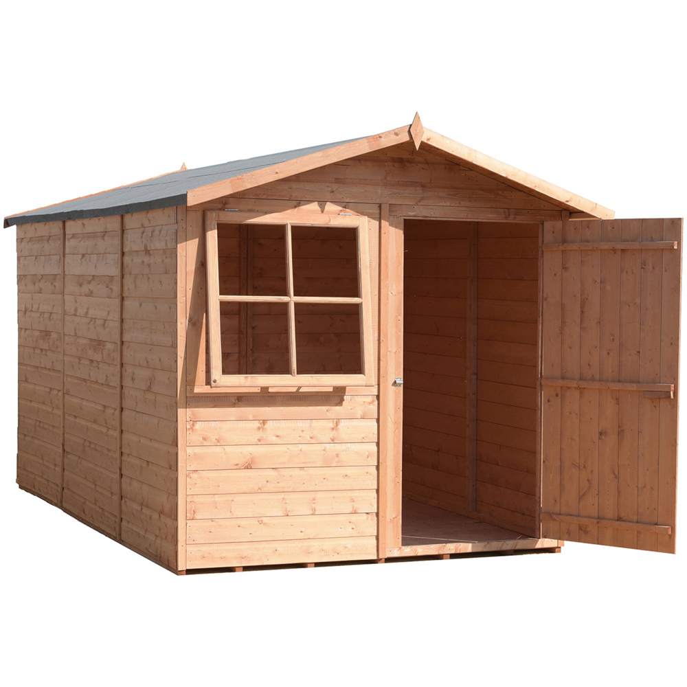 Shire Barraca 7 x 10ft Dip Treated Wooden Shiplap Shed Image 5