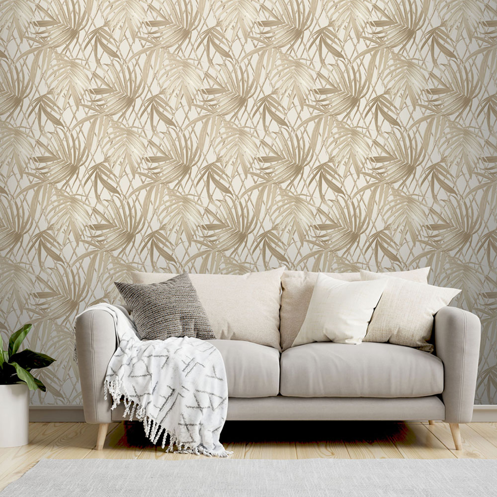 Rasch Paradise Palm Gold Wallpaper Image 5