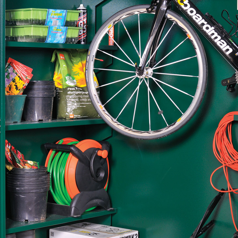 Asgard Trojan Plus 7 x 3ft Double Door Grey Caravan Storage Shed Image 5