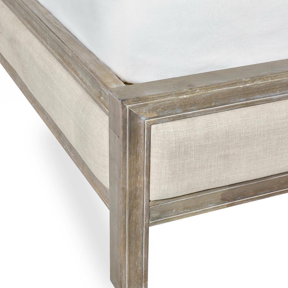 Julian Bowen Lucie King Size Cream Upholstered Bed Frame Image 7