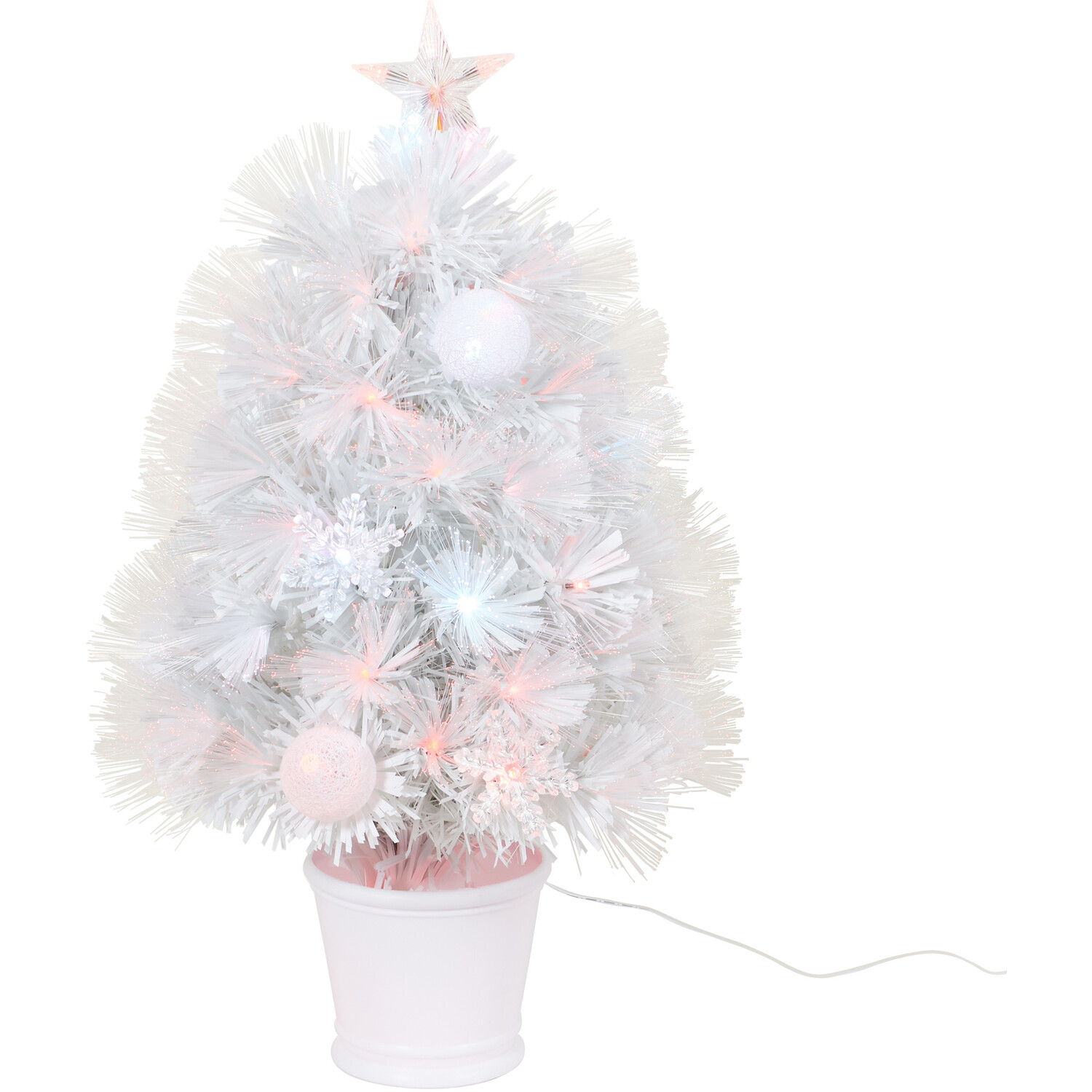 Fibre Optic Christmas Tree - White Image 5