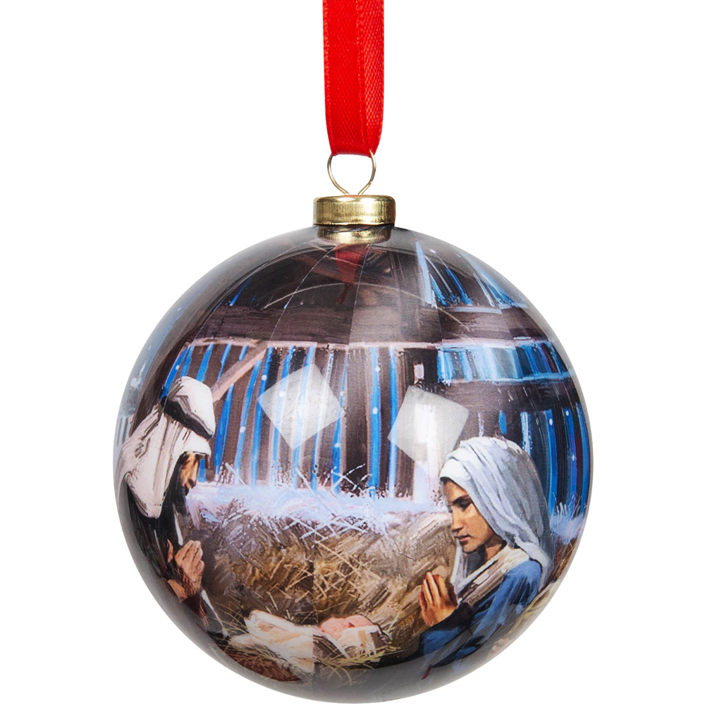 The Christmas Gift Co Multicolour Nativity Christmas Baubles 7 Pack Image 5