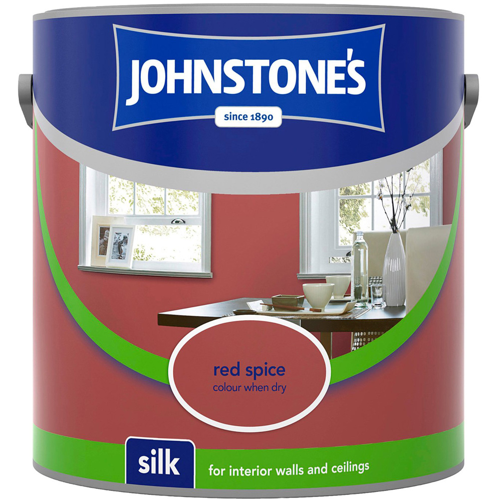 Johnstones Silk Emulsion Paint - Red Spice Image 2