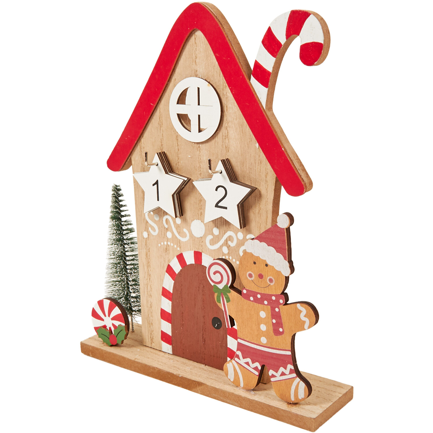 Gingerbread House Scene Advent Calendar - Multicolour Image 2