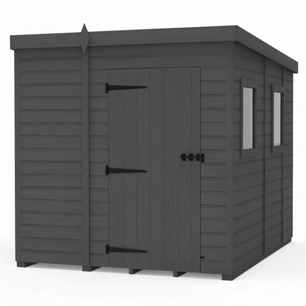 Foreverspaces 7 x 8ft Composite Board Pent Garden Shed Image 2