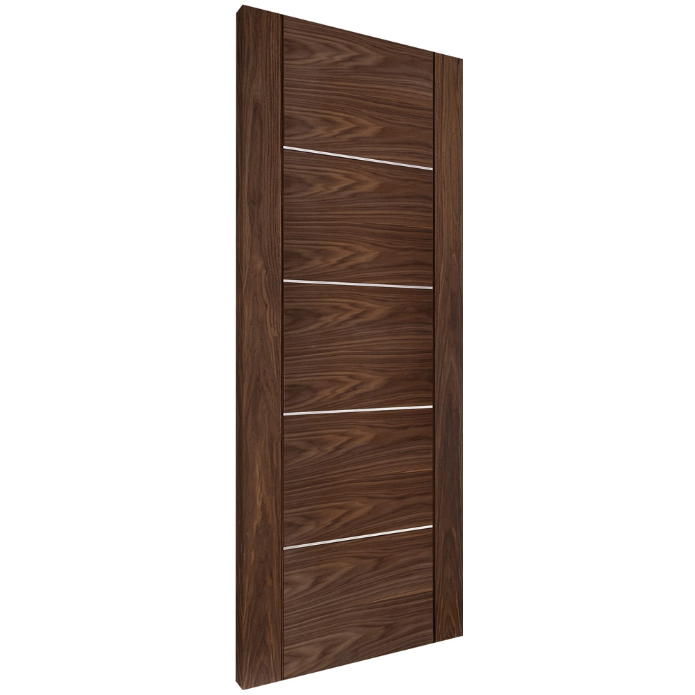Venice Walnut Fully Finished 5 Panel Internal Door 1981 x 762 x 35mm Image 3