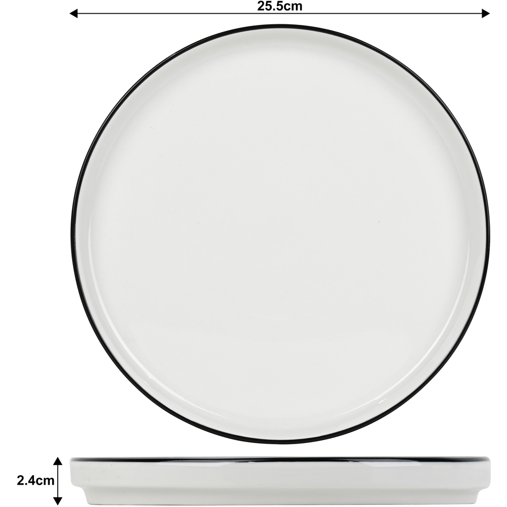 Waterside White Stackable 12 Piece Dinner Set Image 3