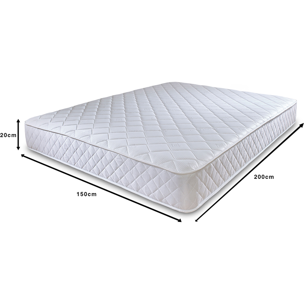 Extreme Comfort King Size White Open Coil Spring Mattress Image 4