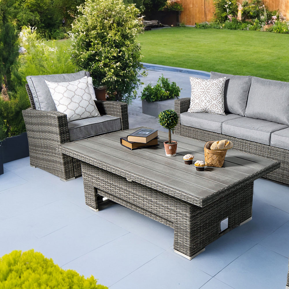 RayGar Vermont 5 Seater Rattan Garden Lounge Set Image 7