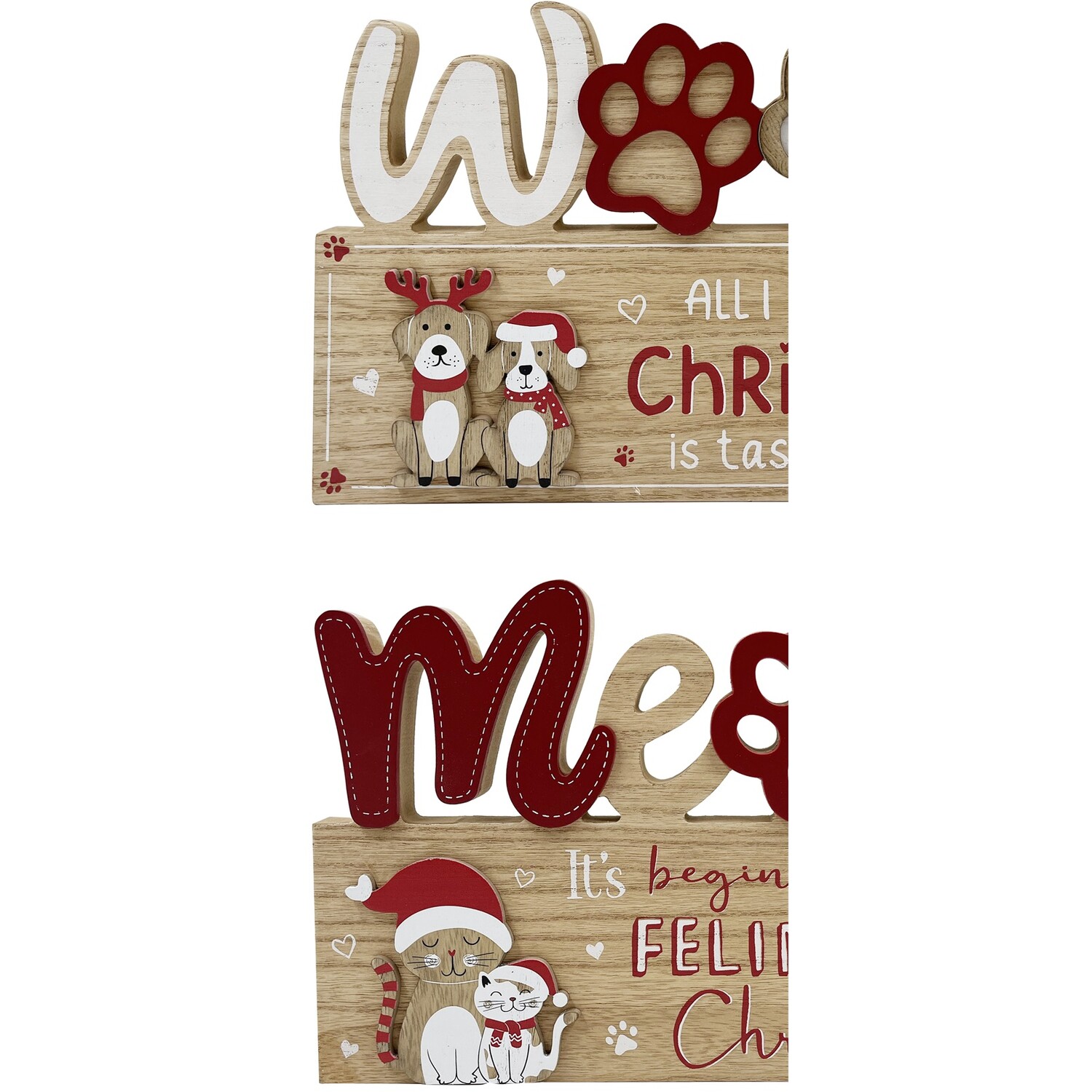Fun Christmas Pet Slogan Plaque Image 3