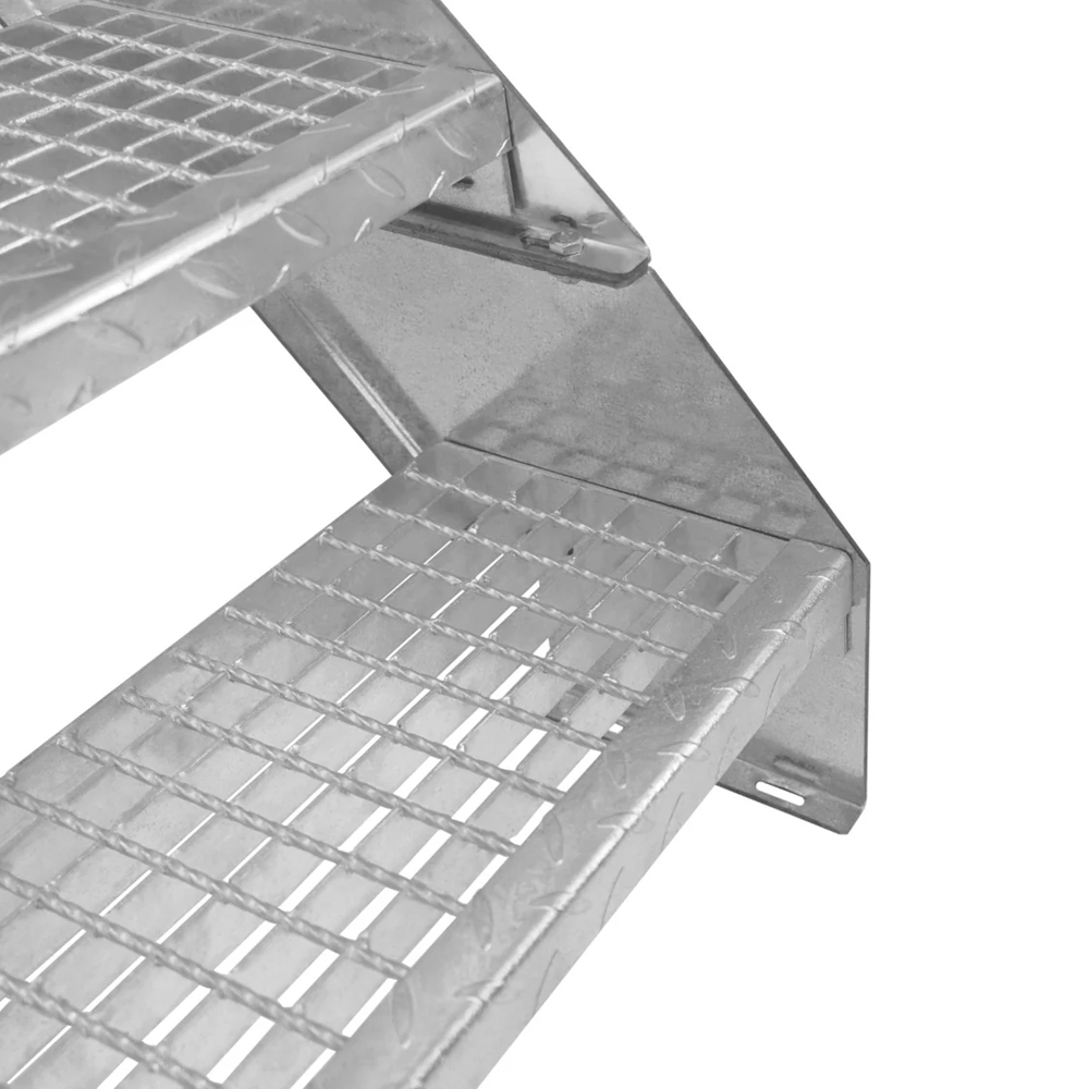 MonsterShop 4 Section Adjustable Galvanised Staircase 900mm Image 3