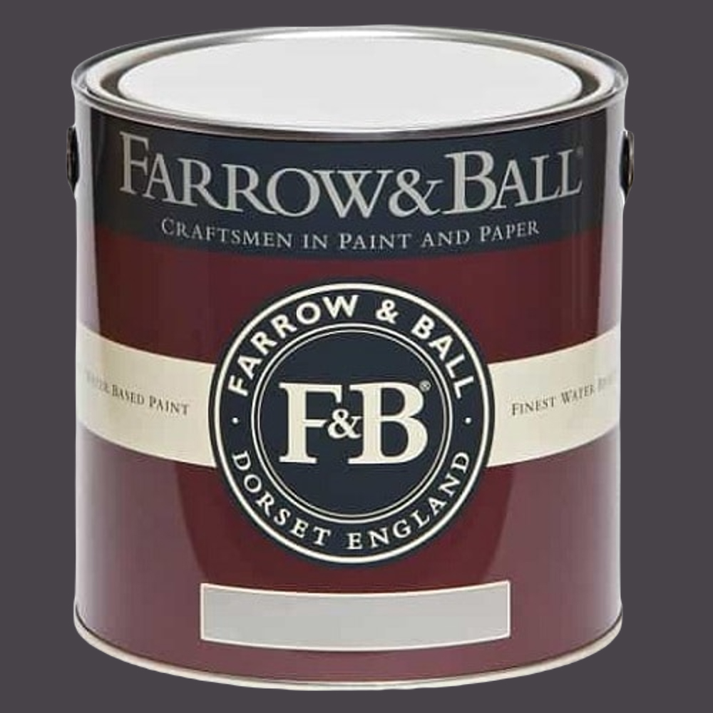 Farrow & Ball Interior Wood and Metal 294 Paean Black Flat Eggshell Paint 2.5L Image 2