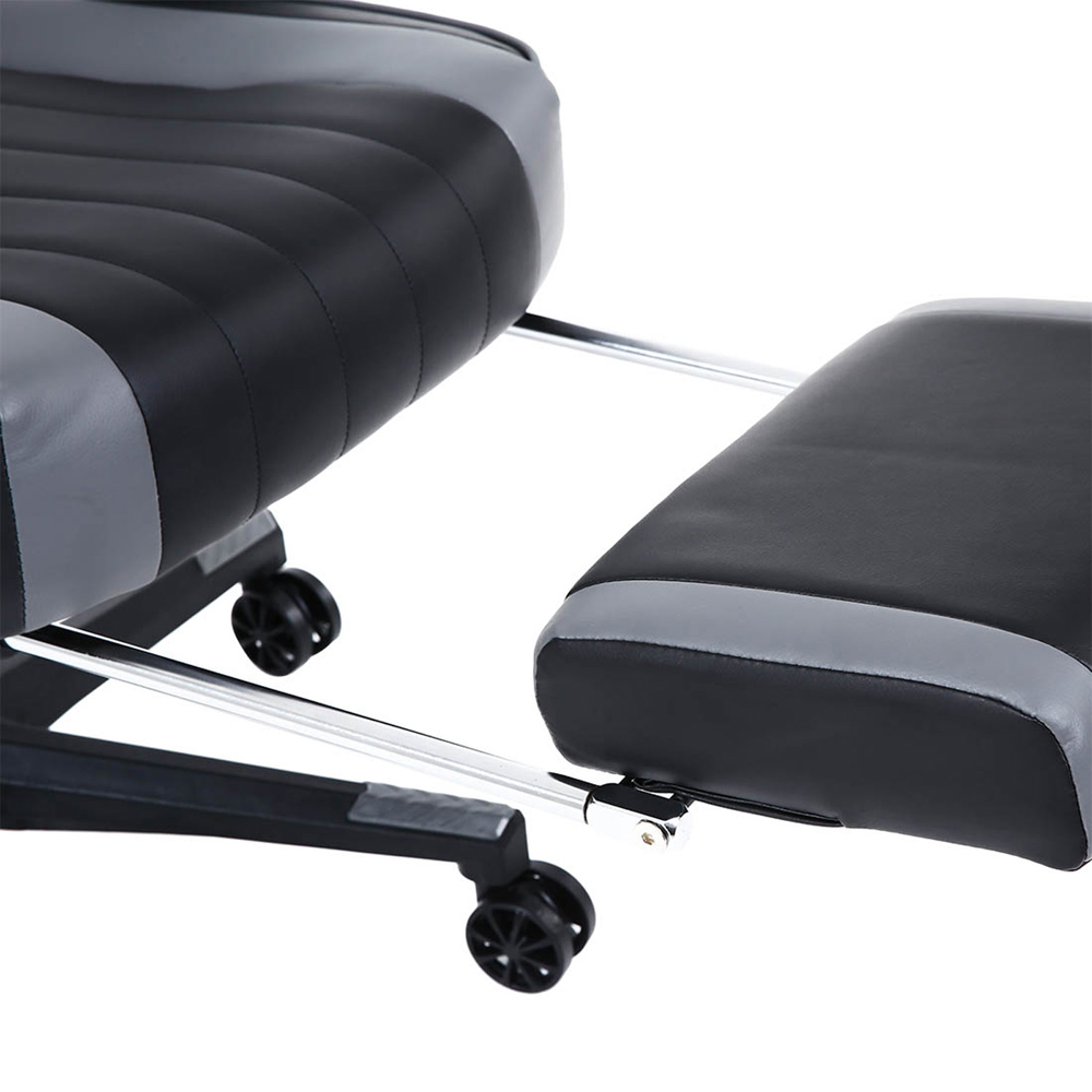 Furniture Online Turbo Grey Faux Leather Reclining Gaming Chair Image 7