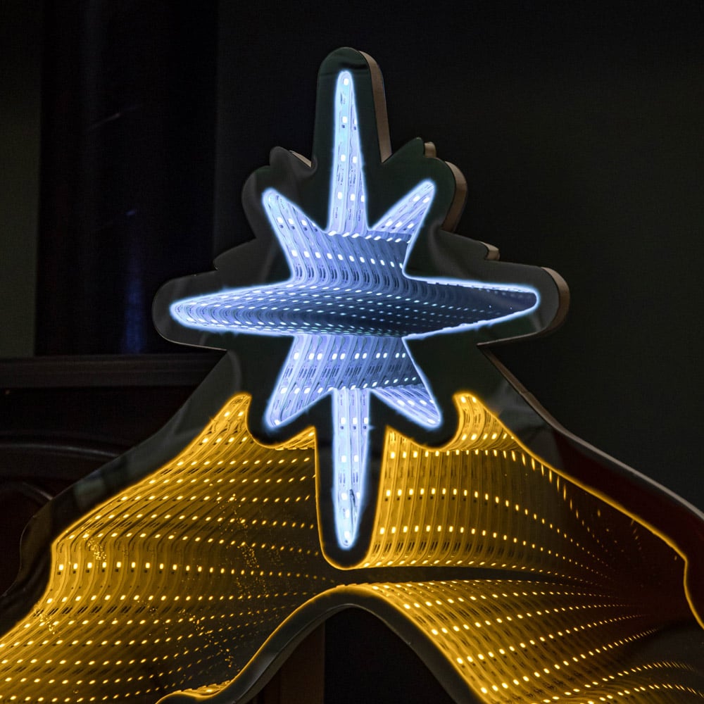 Samuel Alexander Multicolour LED Light Up Nativity Scene Infinity Christmas Decoration 65cm Image 3